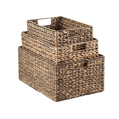 eco friendly organizer woven bins for your closet & clothes