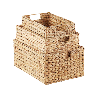eco friendly organizing decorative bins for closets & paantries