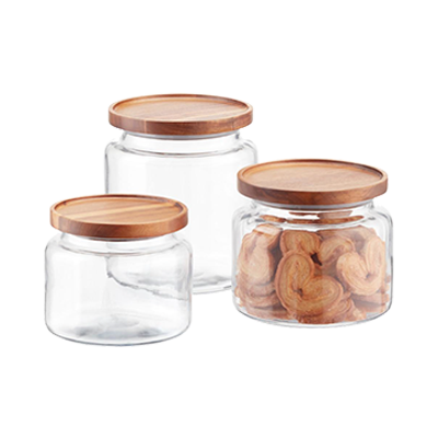 eco friendly organizing glass jars with lids to