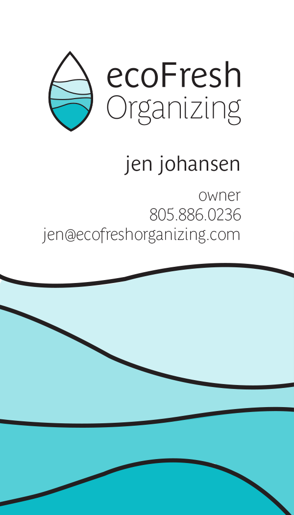 ecofresh organizing business card